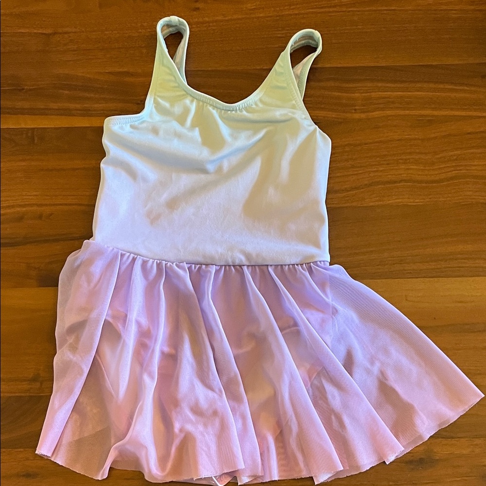Weissman Ombre Leotard with Built In Mesh Tulle Tutu Skirt | SC
